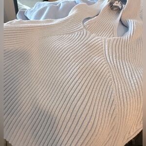 Ice blue halter top with racer back